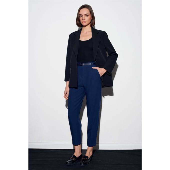 Dames Rechte Broek met Ceintuur