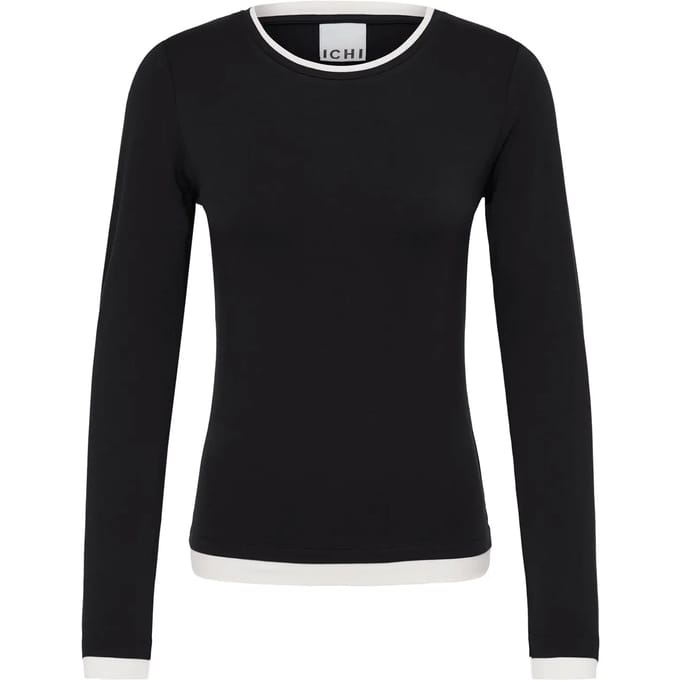 Dames-T-shirt met lange mouwen Ichi IHAstra
