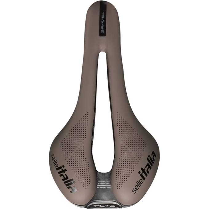 Selle Italia Flite Boost Gravel Superflow Ti 316 Zadel Bruin 135 mm