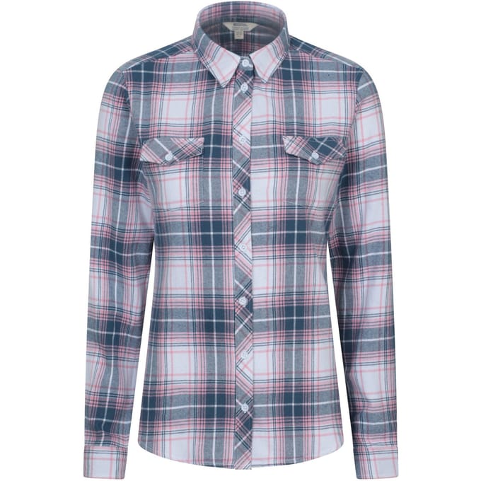 Mountain Warehouse Dames/Dames Willow Flanellen Overhemd (Gebroken wit)