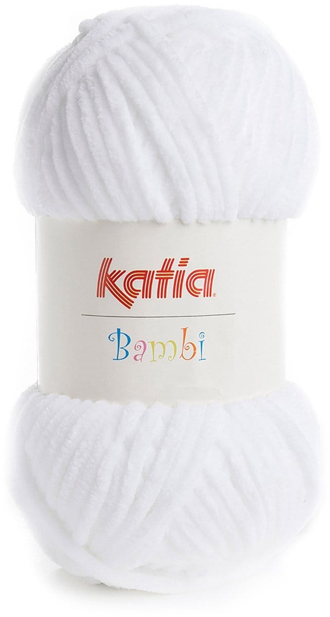 Katia Bambi - 300 wit - Chenille Garen