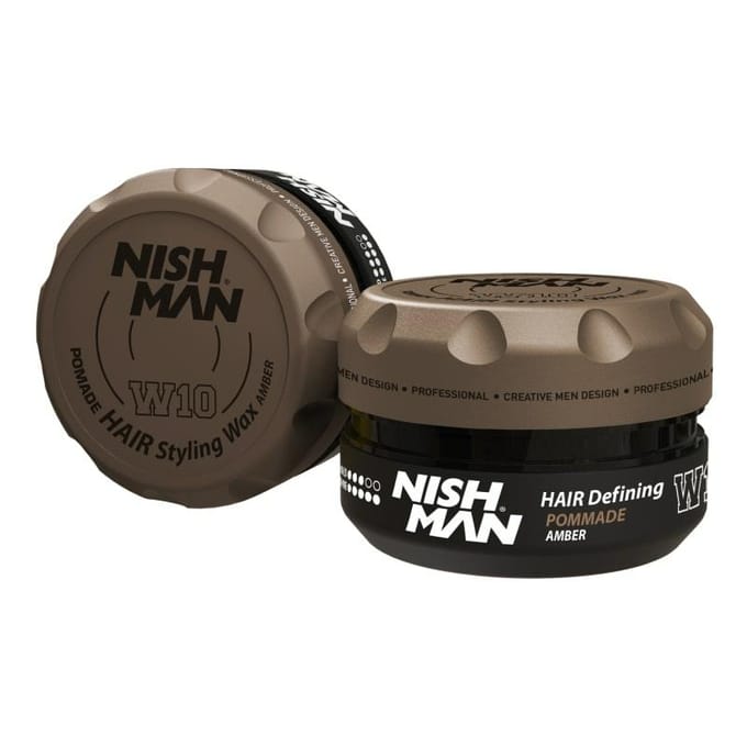 Nishman W10 Haarwax 100 ml - Haarstyling Wax voor Mannen - Barber Kwaliteit