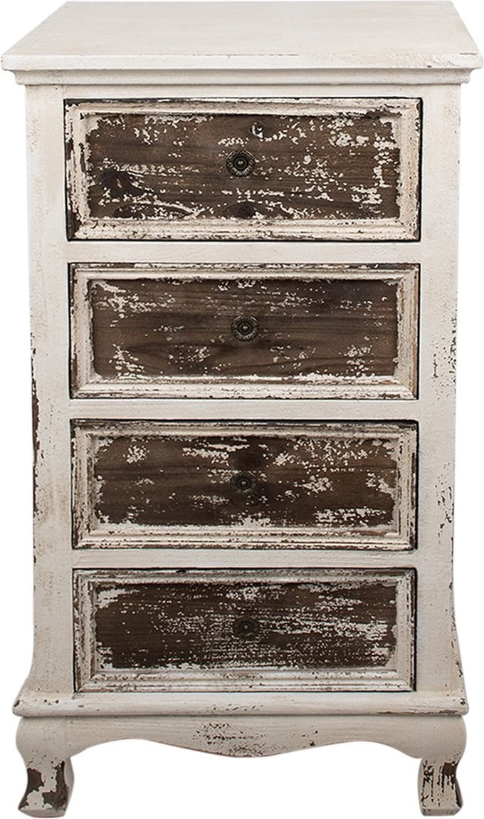 Clayre & Eef Dressoir 44x35x81 cm Beige Hout