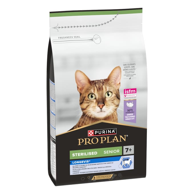 Pro Plan Sterilised Senior - Kattenvoer Droogvoer - Kalkoen - 1.5 kg