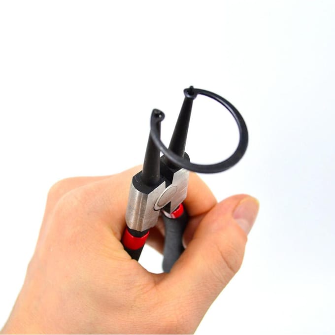 AWTOOLS 4-delige borgringtang 180 mm met koffer