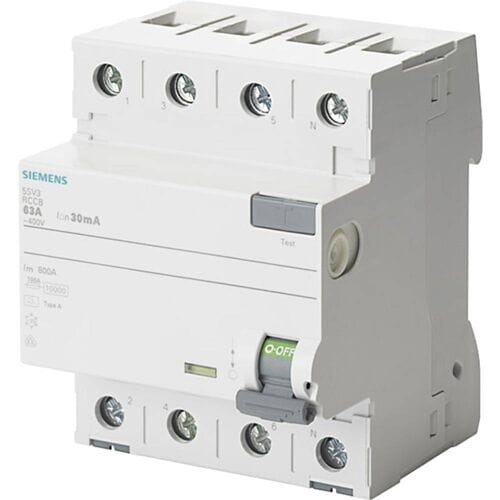 Siemens 5SV33446 5SV3344-6 Aardlekschakelaar A 4-polig 40 A 0.03 A 400 V