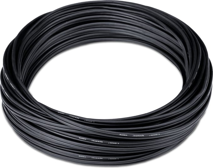 Teufel luidsprekerkabel 2 x 1.0 mm² 15m - zwart