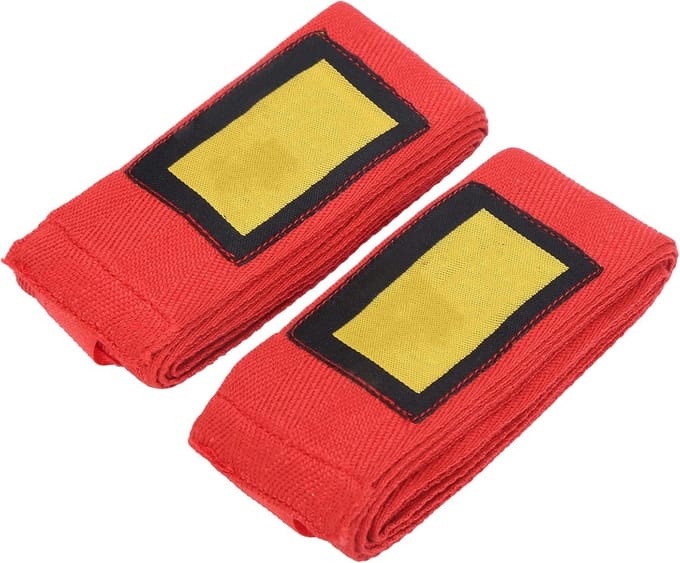 Boksen Handwikkels - Boksbandages Katoen - Vechtsport Training - Elastisch Ademend - 2.5M - Rood
