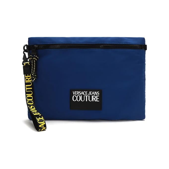 Sac à main Versace Jeans Couture Fermeture éclair Polyester Moyen Sacs à main Homme Bleu Foncé E3YVBP02-71426-202 Basic Set (Bag+Dust Bag) black