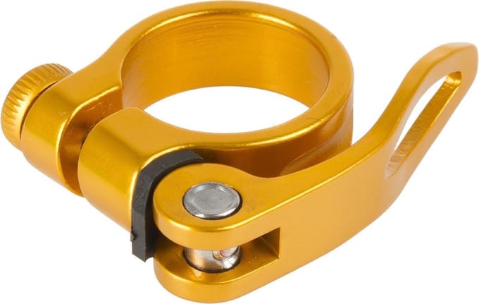 M-wave Zadelpenklem Clampy-qr 34,9 Mm Aluminium Goud