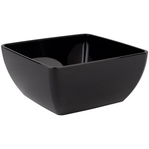 GGM Gastro (6 Stück) Schale - FRIENDLY - PET - 3,8 Liter - eckig - Schwarz