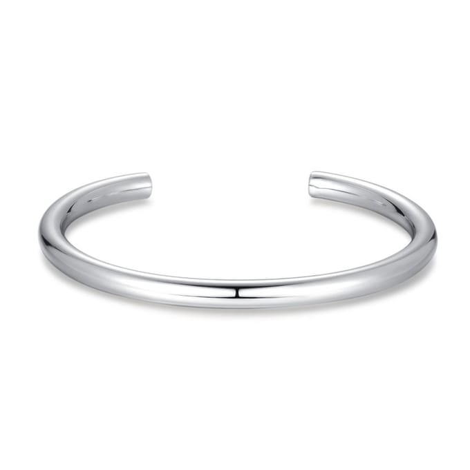Twice As Nice Armband in edelstaal, open bangle 6cm