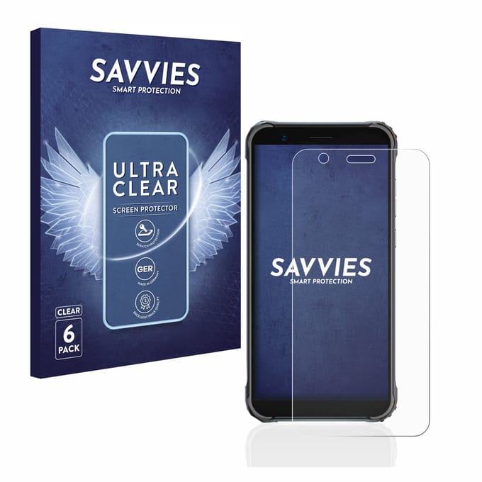 Savvies - Screenprotector voor Blackview BV4900 Pro - Folie Beschermfolie transparant 6 Stuks