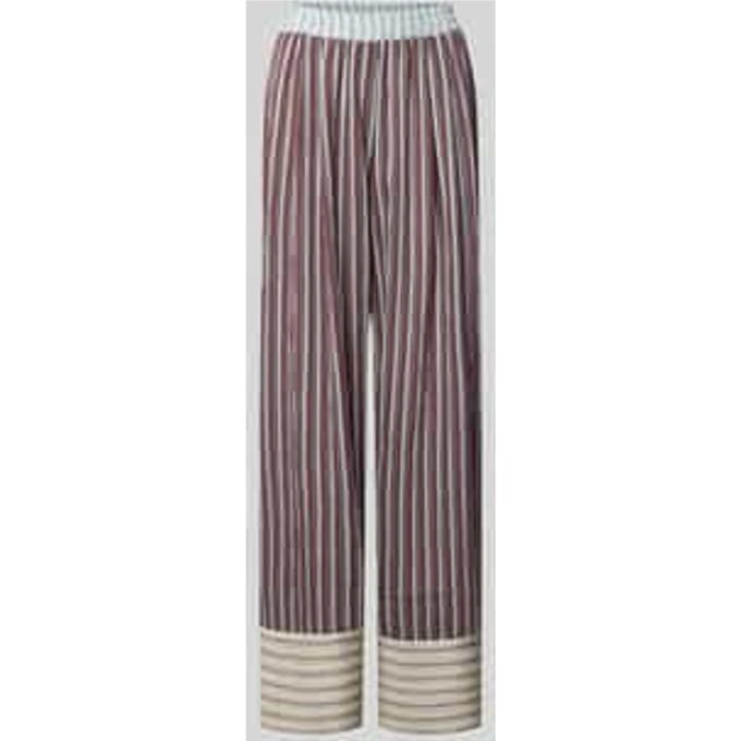 Broek in all-over look met elastische band