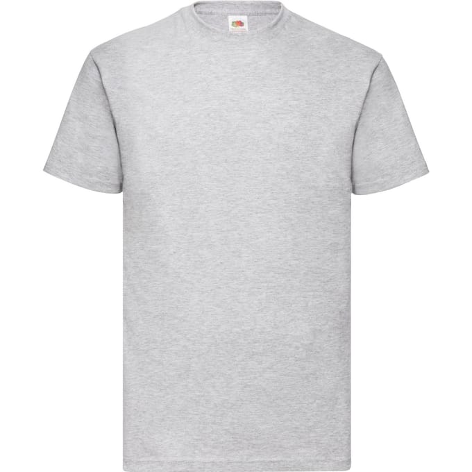 Fruit of the Loom Heren Valueweight Heather T-shirt (Heide Grijs)