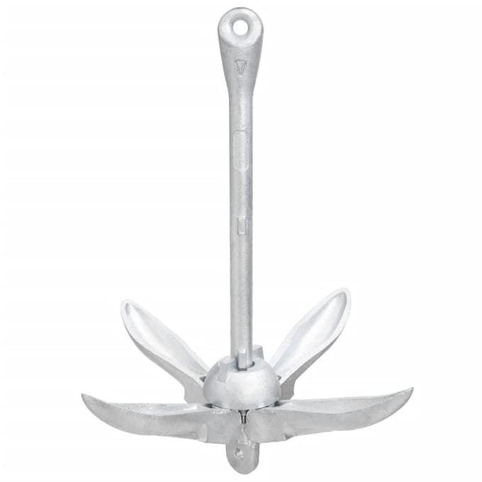vidaXL - Anker - inklapbaar - 1,5 - kg - smeedijzer - zilverkleurig