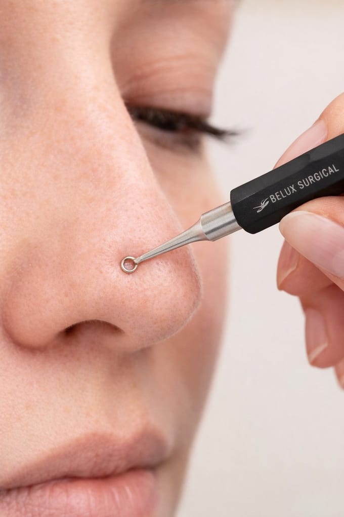 Belux Surgical Instruments / Nagelriemduwer en nagelreiniger met lepelvormig uiteinde