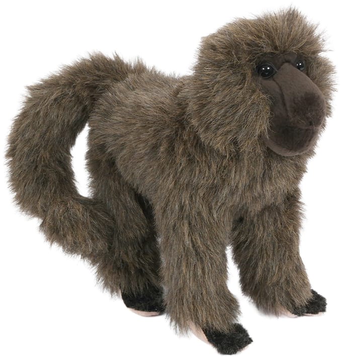 PIA Soft Toys - Pluche Knuffeldier Baviaan - staand - 28 cm
