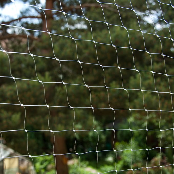 4 x 3m Kattennet Balkongaas Transparant