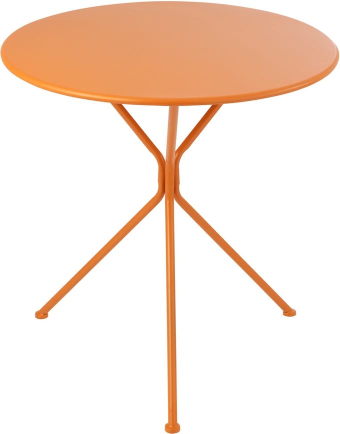 J-Line tafel Tripod Rond - metaal - oranje - large