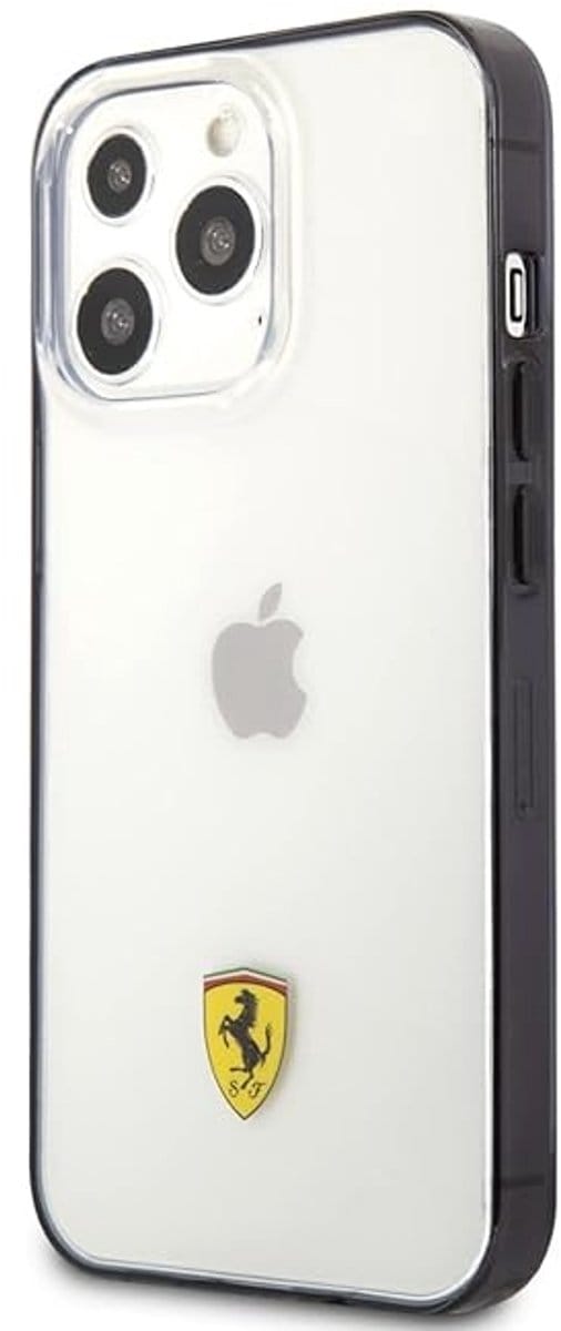 Ferrari iPhone 13 Pro Backcover hoesje Sockproof - Zwart
