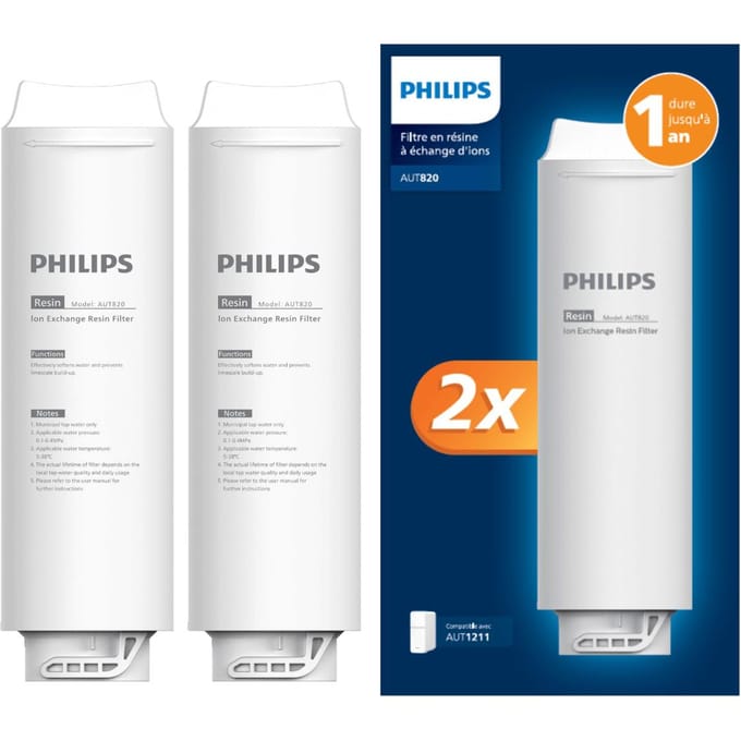 Philips AUT820/10 Ersatzfilter Resin-Filter, 2-Pack