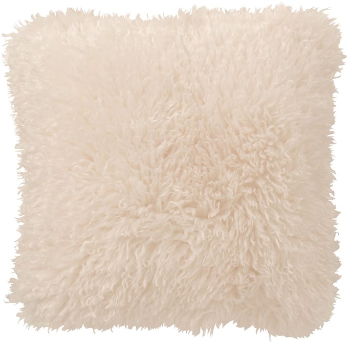 J-Line kussen Moutie - polyester - wit
