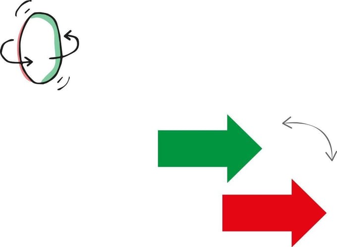 Magnetische pijlen (dubbelzijdig)