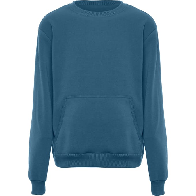Mo Trui met ronde hals Heren denimblauw