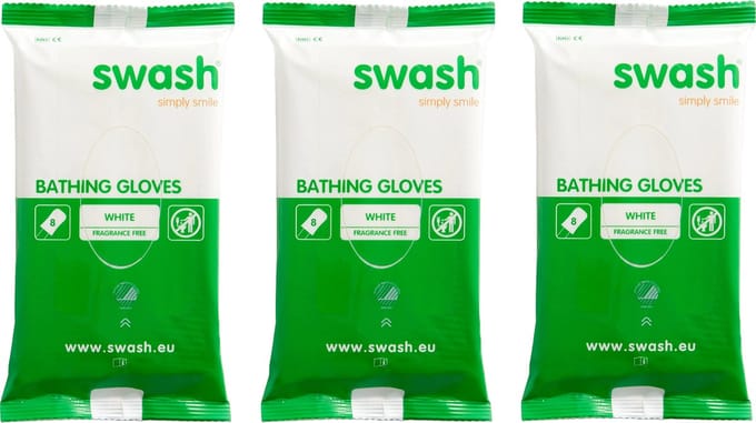 Swash Washandjes - Parfumvrij - 3x 8-pack voordeelverpakking