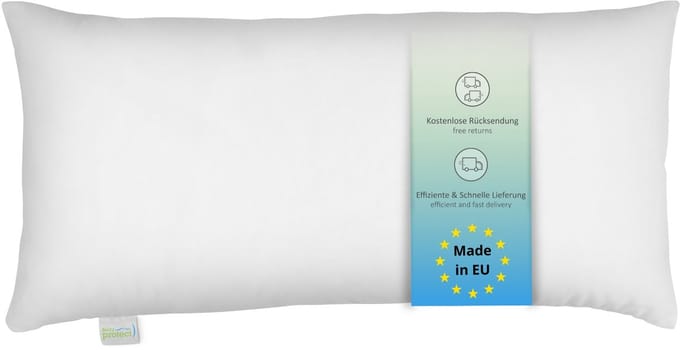 Bodyprotect ECOLine hoofdkussen 40 x 80 cm, hoofdkussen, 100% microvezel, wasbaar, wit