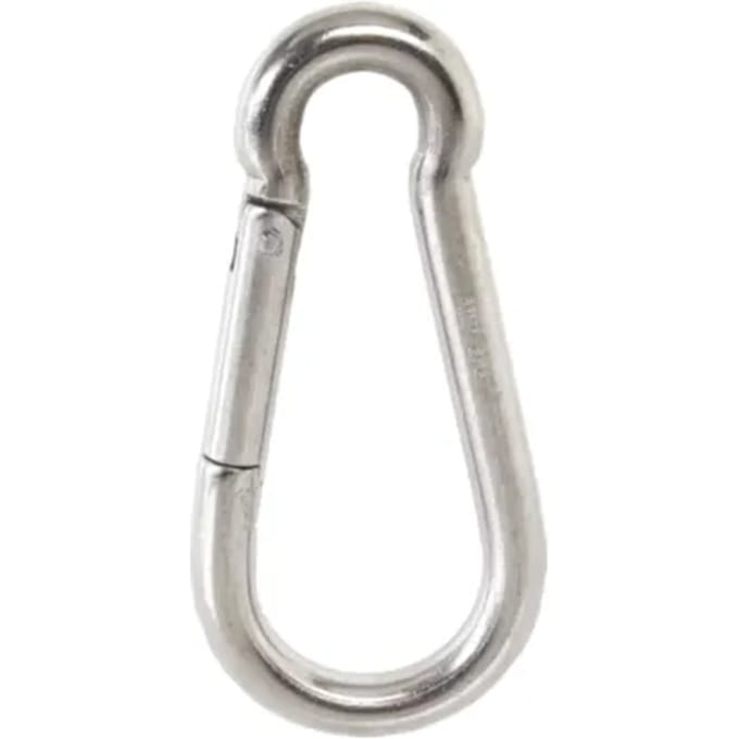 Kpe Holland Karabijnhaak - Rvs 316 - Met Open Oog - 5x50mm