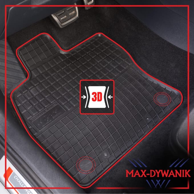 Max-Dywanik Kia Sorento II - Auto Vloermatten - 2012-2015 - Met Bevestigingen