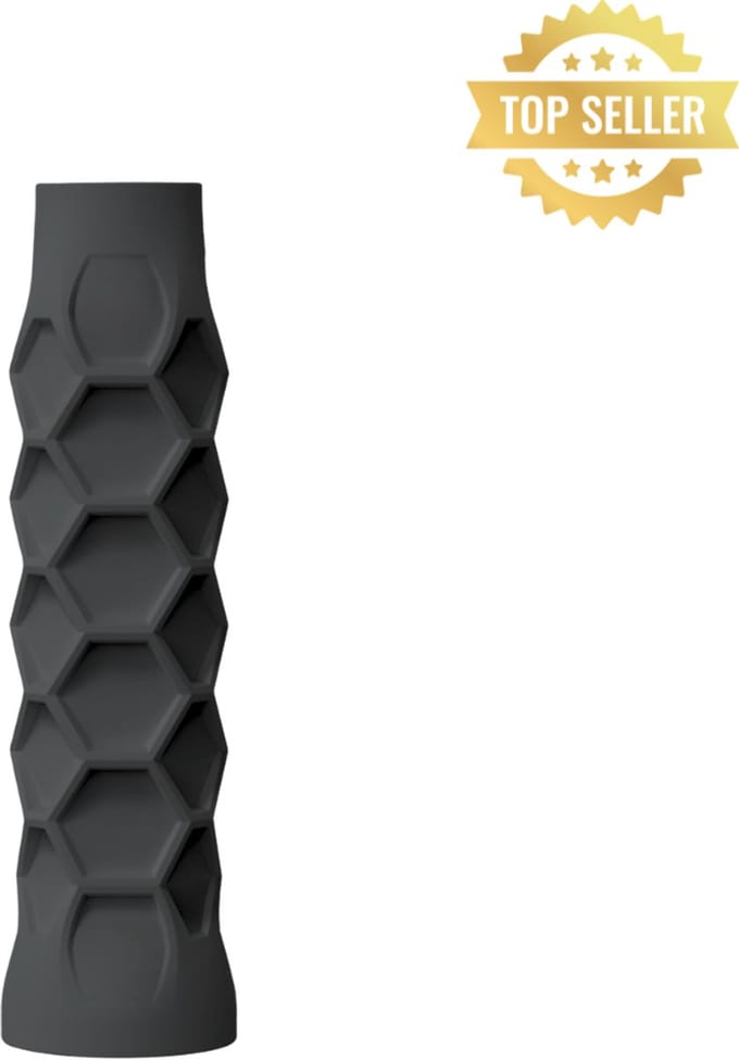 Chipa - Hesacore Padel grip - Black - Hexacore - Overgrip - Griptape - Antislip - Racketaccesoires - Extreme grip & Duurzaam