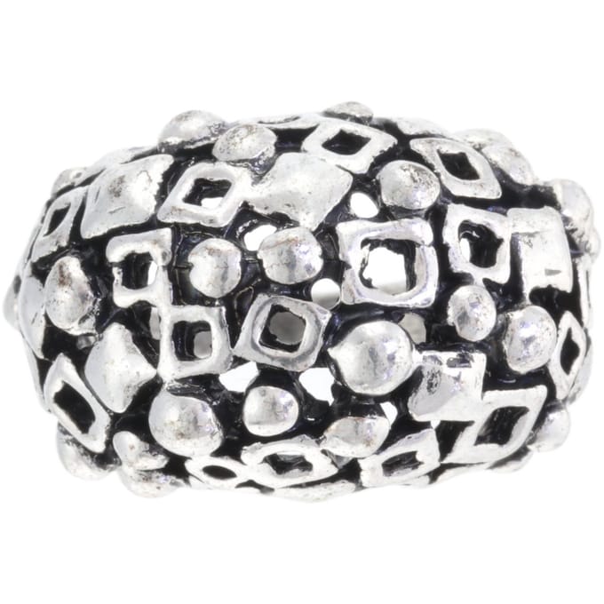 Behave - Ring - Antiek zilverkleurige statement ring – Uniek en tijdloos design