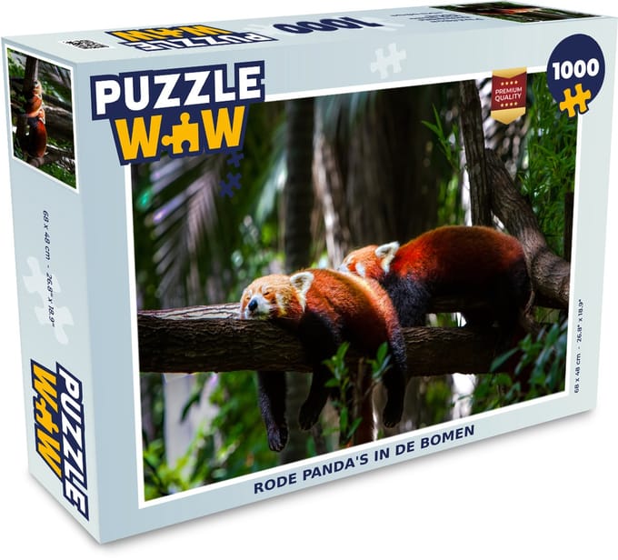 Puzzel Panda - Boom - Hout - Legpuzzel - Puzzel 1000 stukjes volwassenen