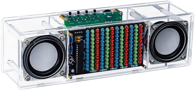 Bluetooth Luidsprekerset - Muziek Spectrum - Doe Het Zelf - LED Verlichting - 3W Vermogen - Zoals Afgebeeld