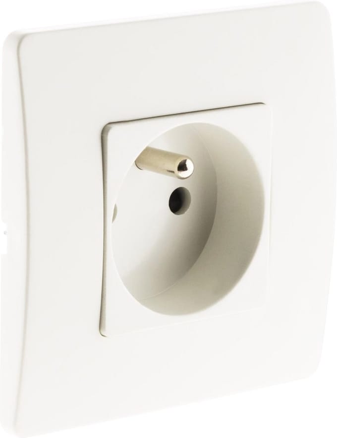 Elektrische Voedingskabel H05VV-F 3G1mm² - Wit - 5 Meter