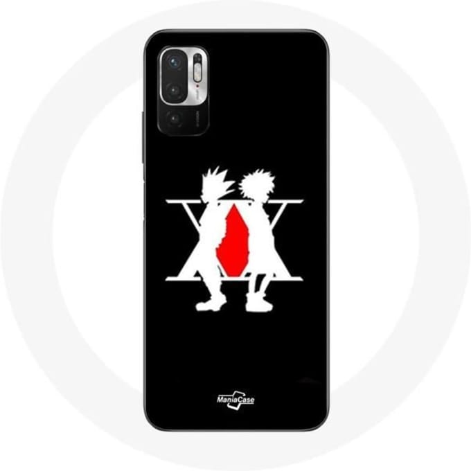 Coque - Hunter x Hunter - Xiaomi Redmi Note 10 5G - Souple - Noir - Manga Logo noir