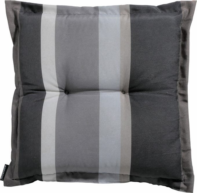 Madison Zitkussen - Hocker - Stripe Grey - 50x50 - Grijs