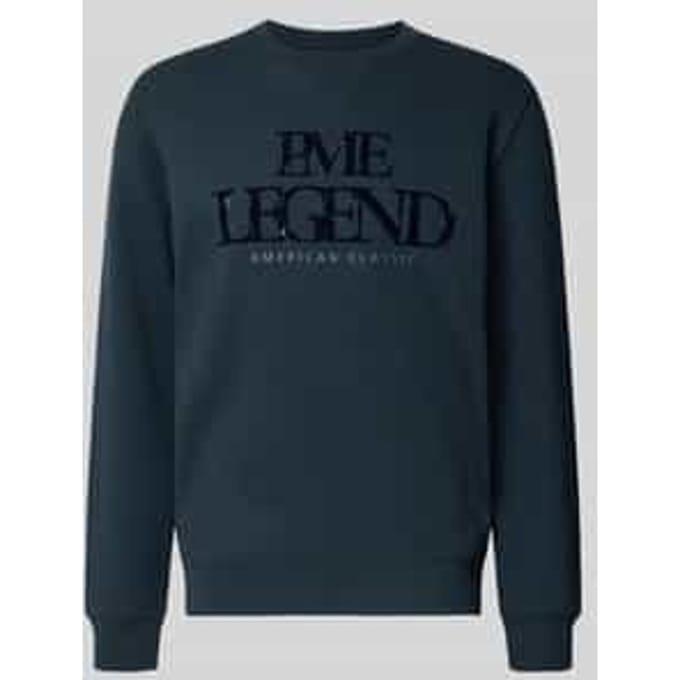 sweatshirt met labelprint