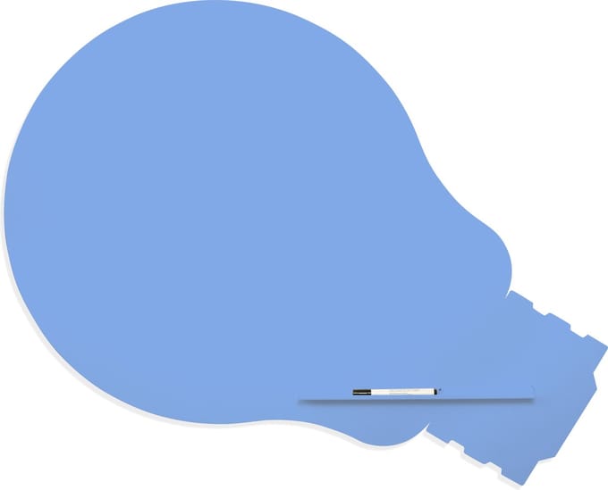 Rocada whiteboard - Skinshape - Idea - 100x150cm - blauw gelakt