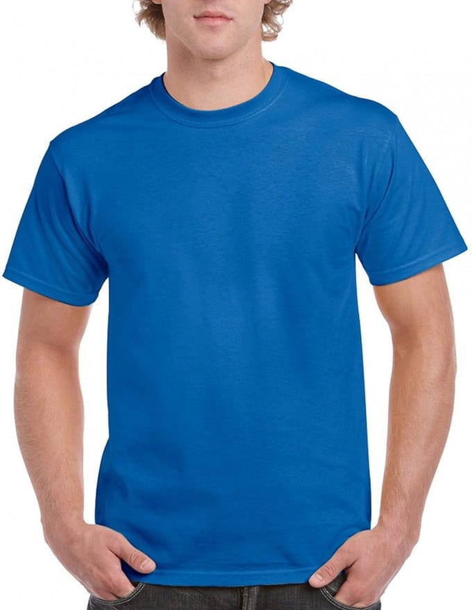 Heren T-shirt met korte mouw extra grote maat.