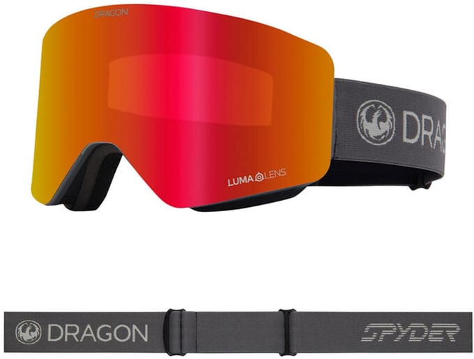 Dragon Alliance R1 OTG Skibril - SPYDER Polar Grey/LL Red Ionized & LL Light Rose