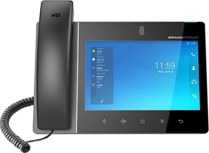 Grandstream GXV3480 - IP video phone - with digital camera Bluetooth interface - 12-way call capability