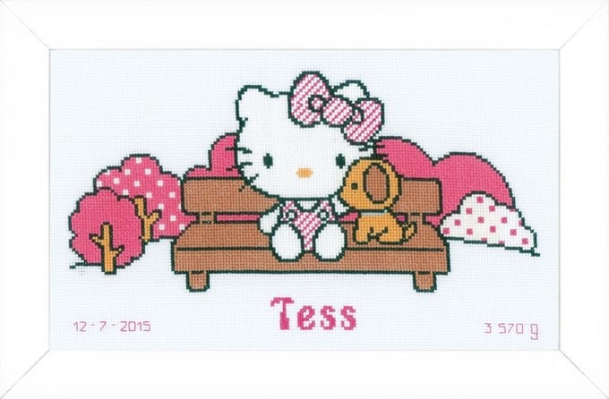 Telpakket kit Hello Kitty in het park - Vervaco - PN-0155878