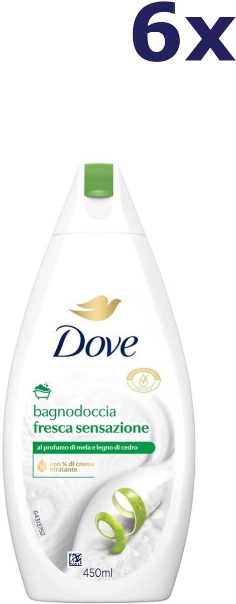 6x Dove Douchegel – Fresh Sensation 450 ml