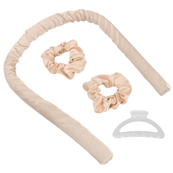 Krulschuim Haarroller Zonder Hitte Haarrollers Hoofdband DIY Slapen Haar Krultool Roosrood