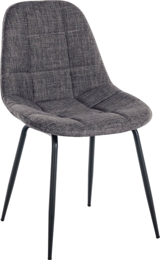 CLP Tom Eetkamerstoel - Zonder armleuning - Fauteuil - licht grijs Stof