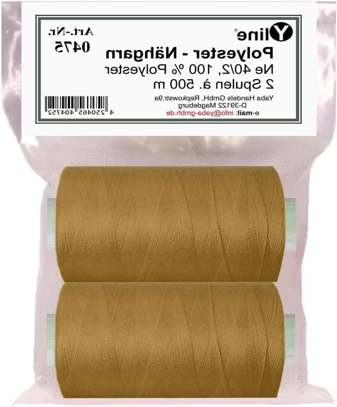 Naaigaren Set - Polyester Garen - Naaimachine Gebruik - Krimpvrij Kleurecht - 1000 Meter - Bruin